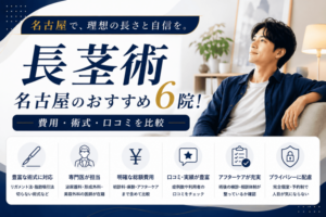 名古屋で長茎術がおすすめ9院！費用・術式・口コミを比較