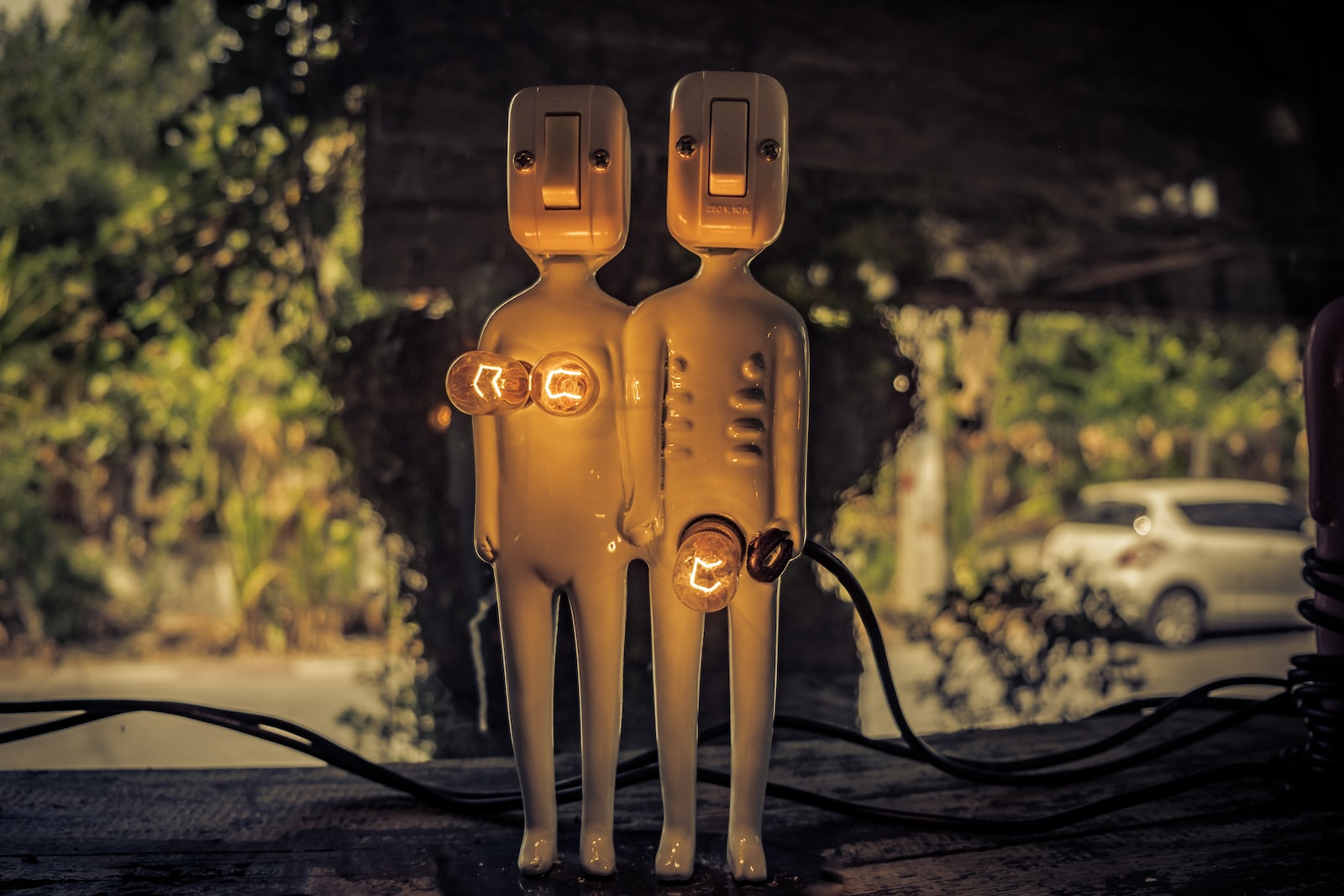 lighted switch character decor